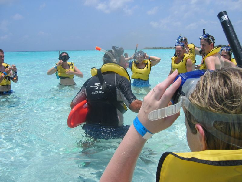 drift snorkeling... hard work