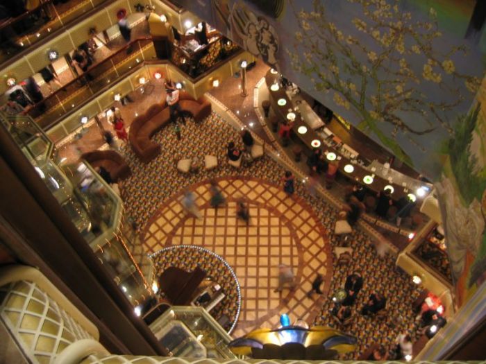 main lobby from 8 stories up