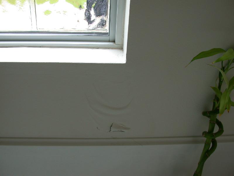 Glass block window, also been prone to leaking.