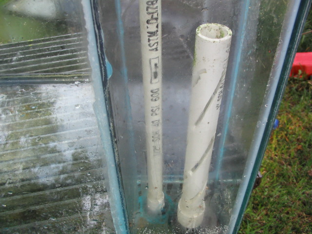Close up of overflow bulk heads